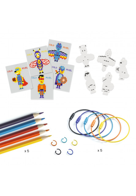 DIY Vyrob si sám Hrdinovia Pixel Art