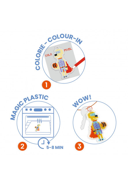 DIY Vyrob si sám Hrdinovia Pixel Art