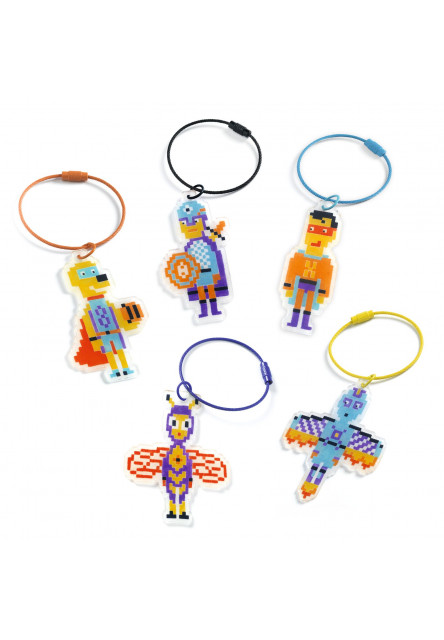 DIY Vyrob si sám Hrdinovia Pixel Art