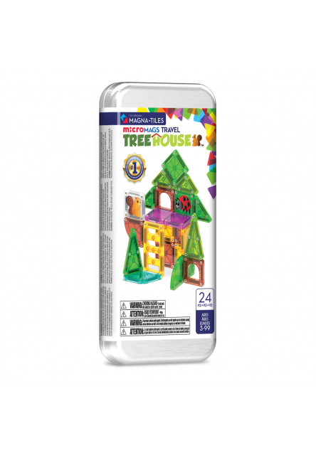 Magnetická stavebnica microMAGS Treehouse Travel Set 24 dielov