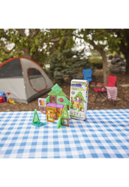 Magnetická stavebnica microMAGS Treehouse Travel Set 24 dielov