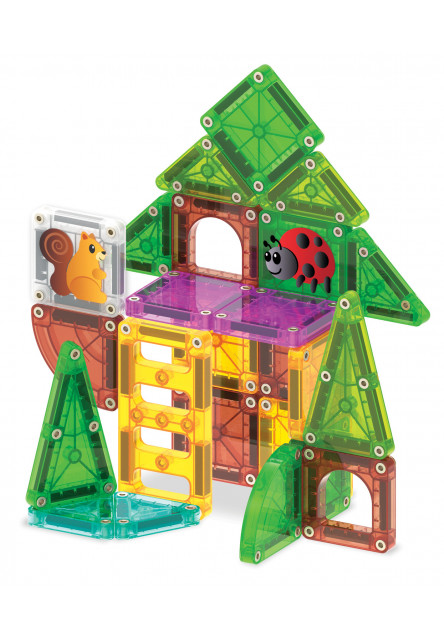 Magnetická stavebnica microMAGS Treehouse Travel Set 24 dielov