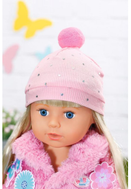 BABY born Súprava s ružovým kožúškom, 43 cm