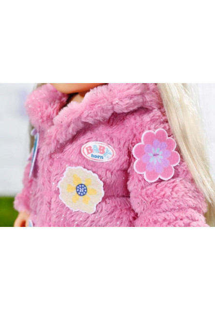 BABY born Súprava s ružovým kožúškom, 43 cm