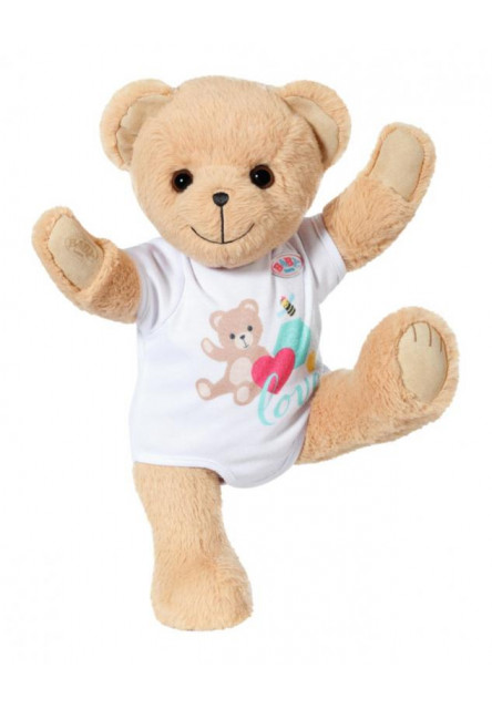 Medvedík BABY born, biele oblečenie