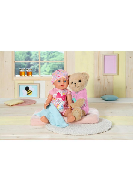 Medvedík BABY born, ružové oblečenie