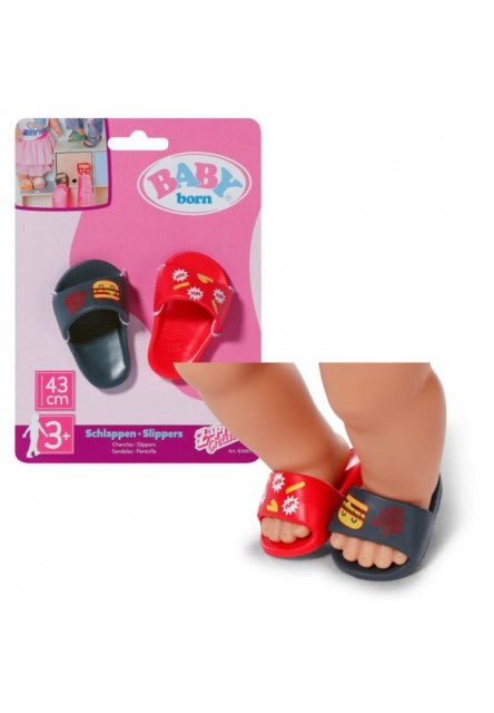 BABY born Šľapky, 3 druhy, 43 cm