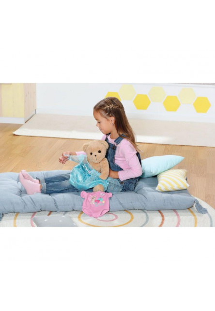 Medvedík BABY born, ružové oblečenie