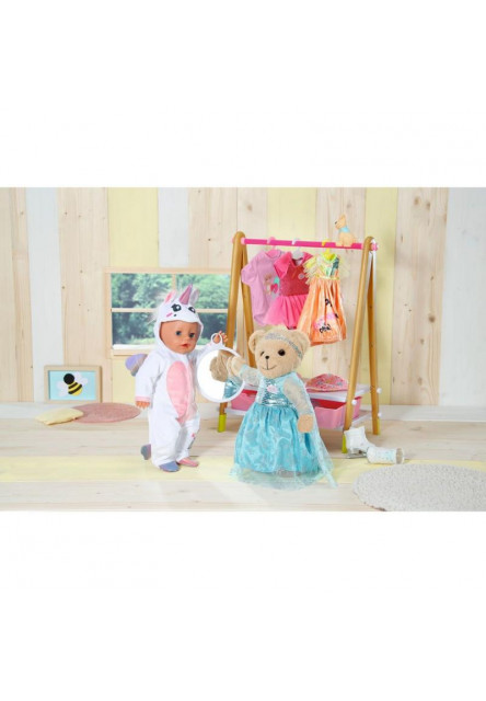 Medvedík BABY born, ružové oblečenie