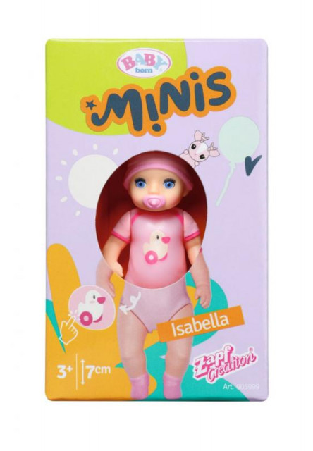 BABY born Minis Bábika - Bábätká, 6 druhov