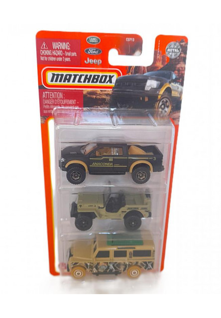 Matchbox 3ks angličák asst 