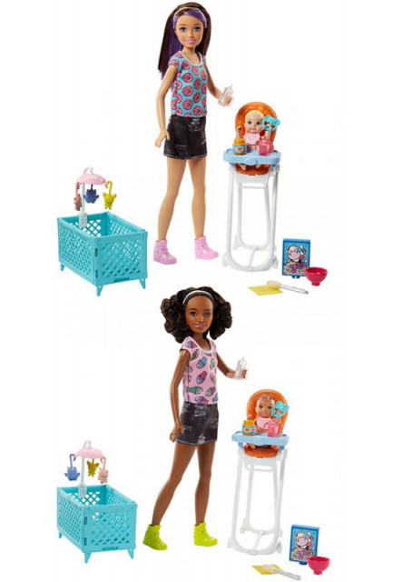 Barbie pestúnka herný set asst  