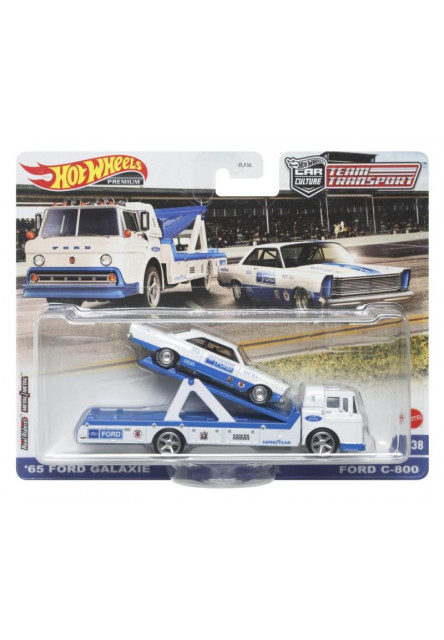 Hot Wheels ťahač a pretekársky angličák asst  