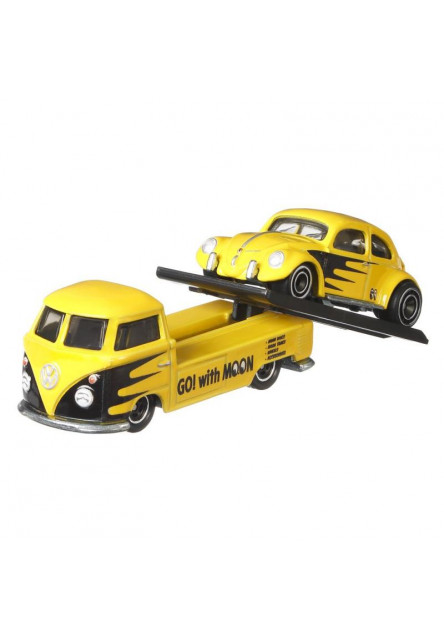 Hot Wheels ťahač a pretekársky angličák asst  