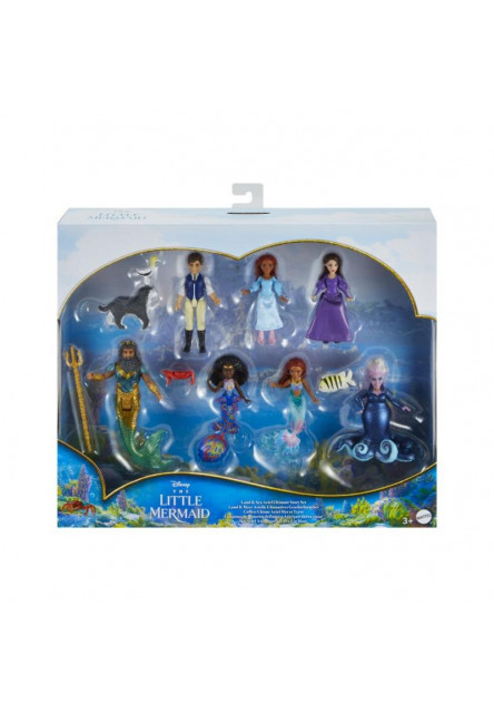 The Little Mermaid sada malých bábik a kamarátov zo zeme a mora