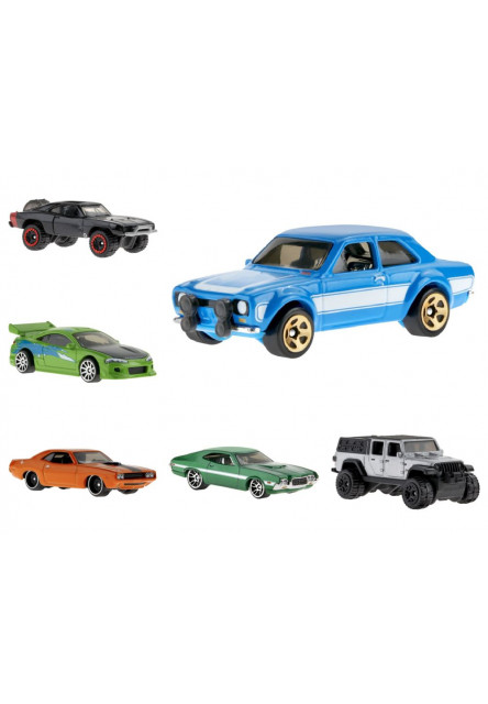 Hot Wheels tematický angličák - RÝCHLO A ZBESILO asst