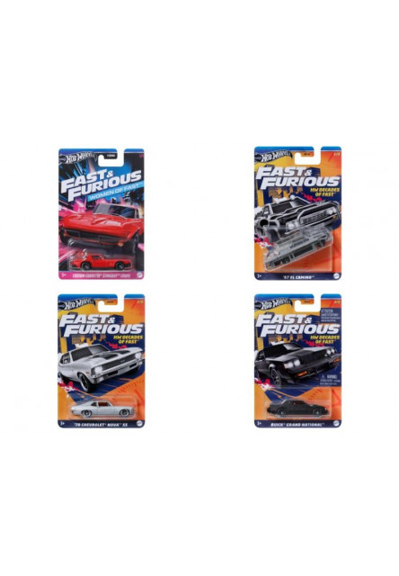 Hot Wheels tematický angličák - RÝCHLO A ZBESILO asst