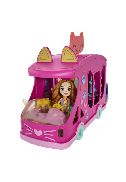 ENCHANTIMALS MAČACÍ MÓDNY OBCHOD NA KOLESÁCH HERNÝ SET