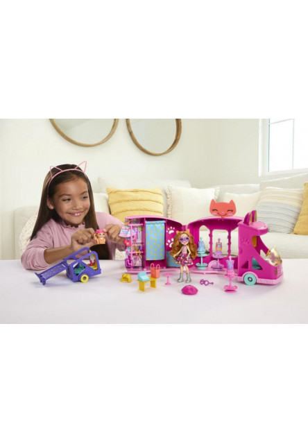 ENCHANTIMALS MAČACÍ MÓDNY OBCHOD NA KOLESÁCH HERNÝ SET