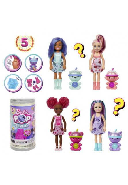 Barbie POP REVEAL Chelsea Bubble tea asst