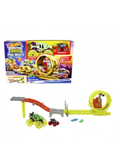 HW MONSTER TRUCKS POWER SMASHERS DRÁHA MASÍVNA DEŠTRUKCIA