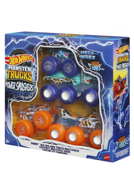 Hot Wheels MONSTER TRUCKS power smashers ťahač a truck 