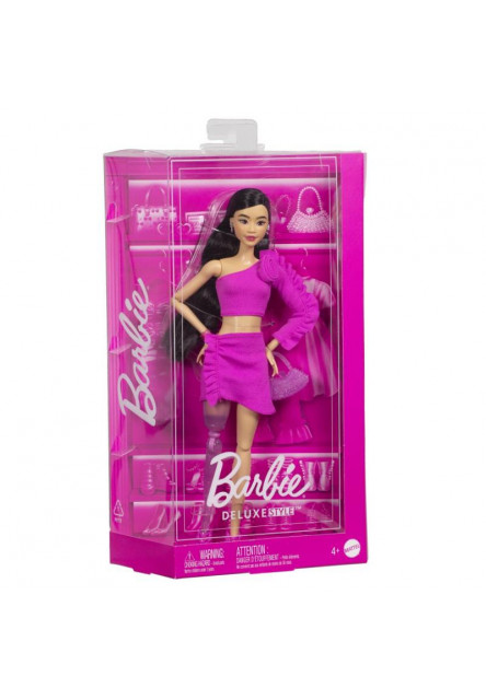 Barbie Deluxe modelka - ŠATY S RUŽOU
