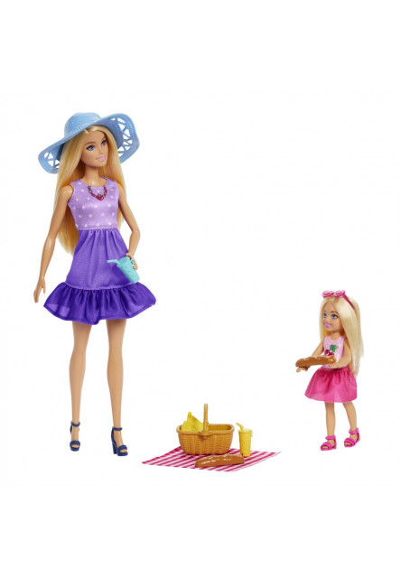 Barbie bábika Malibu a Chelsea na pikniku 