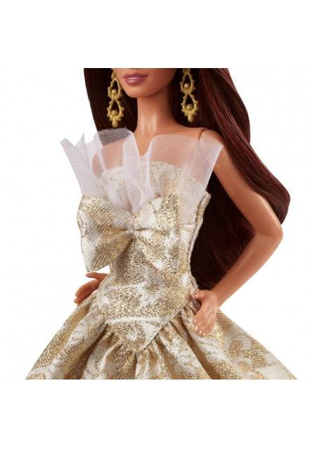 Barbie Vianočná bábika hnedovláska  2025