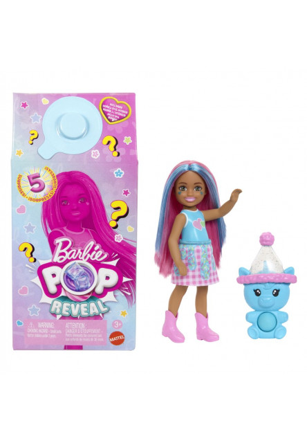 Barbie POP REVEAL Chelsea koktejlové prekvapenie asst