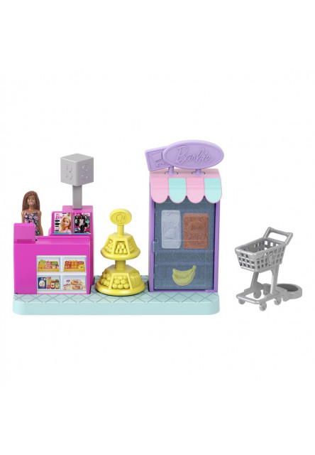Barbie mini Barbieland herný set - SUPERMARKET
