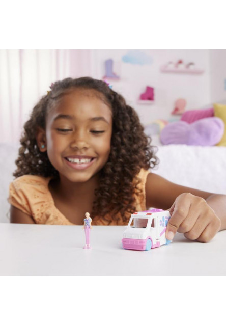 Barbie mini Barbieland dopravné prostriedky - KLINIKA NA KOLESÁCH