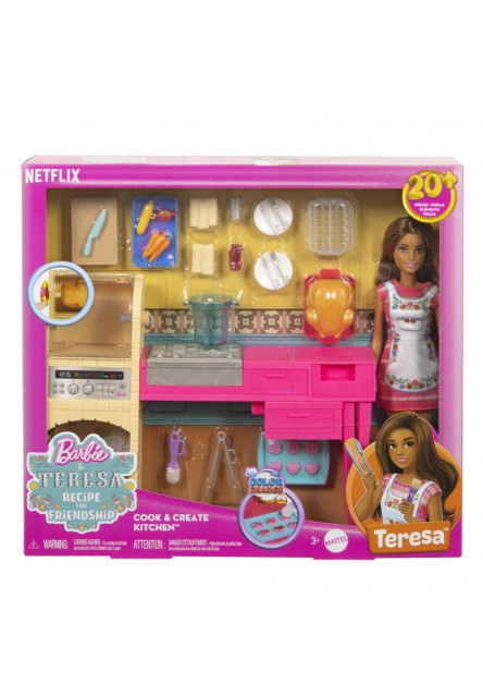Barbie bábika Teresa a kuchynka herný set 