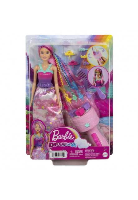 Barbie princezna zaplietanie vlasov 