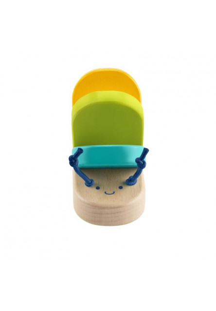 Fisher Price drevená klapajúca stonožka 