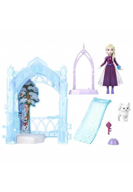 FROZEN MALÁ BÁBIKA ELSA A JEJ ĽADOVÁ SKRÝŠ HERNÝ SET