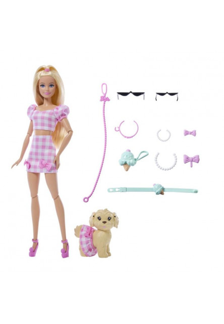 Barbie bábika štýl pre dvoch - mašľa 