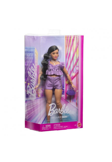 Barbie Deluxe modelka - FIALOVÉ KRAŤASY