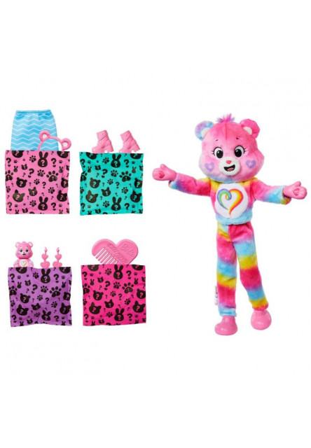 Barbie CUTIE REVEAL Barbie a starostliví medvedíkovia séria 2 - RUŽOVÁ