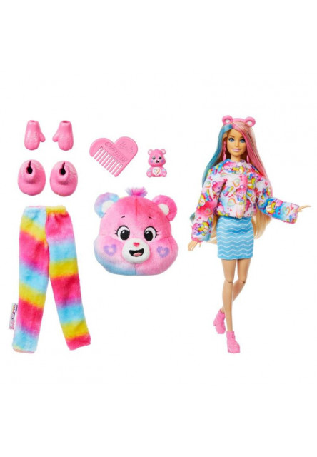 Barbie CUTIE REVEAL Barbie a starostliví medvedíkovia séria 2 - RUŽOVÁ