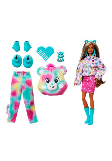 Barbie CUTIE REVEAL Barbie a starostliví medvedíkovia séria 2 - MODRÁ