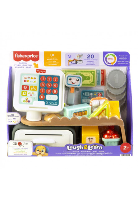 Fisher Price hovoriaca interaktivna pokladňa CZ/SK/ENG/HU/PL