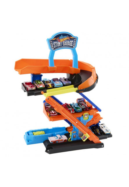 Hot Wheels CITY TROJPODLAŽNÁ KASKADÉRSKA GARÁŽ