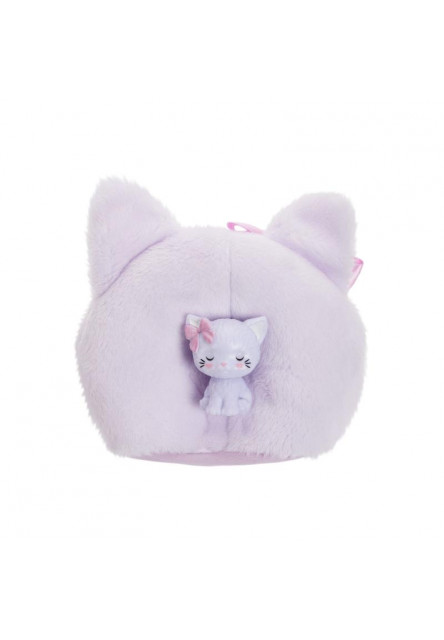 Barbie CUTIE REVEAL Barbie sladké mašle - fialové mačiatko