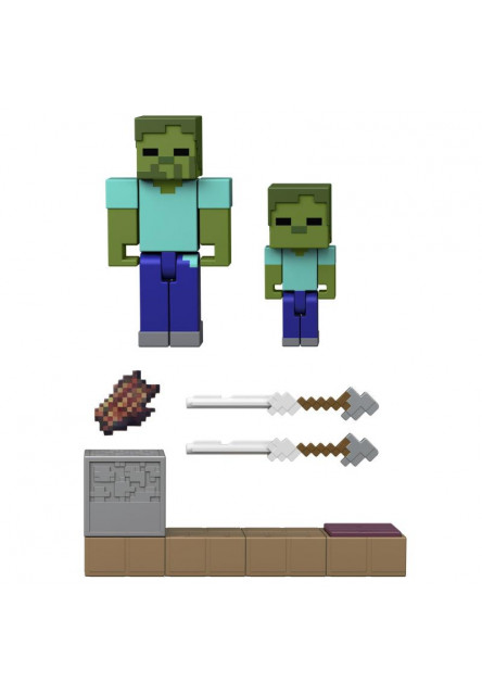 Minecraft 8CM AKČNÁ FIGÚRKA S HERNÝMI DOPLNKAMI ASST