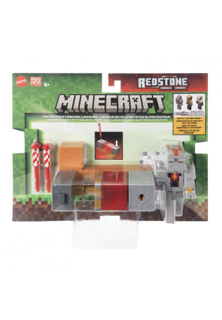 Minecraft 8CM FIGÚRKA S HERNOU AKCIOU - FIREWORK LAUNCHER