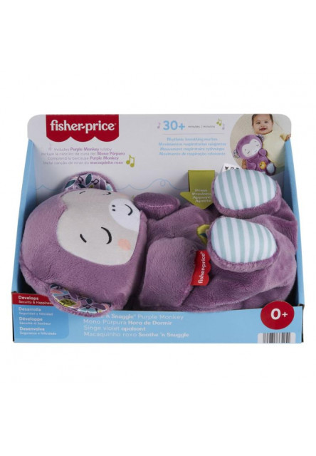 Fisher Price maznavá a upokojujúca fialová opička