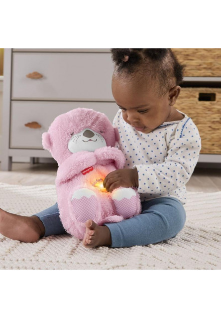 Fisher Price maznavá a upokujujúca ružová vydra 