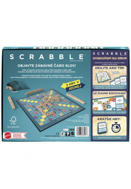 SCRABBLE drevená edícia SK