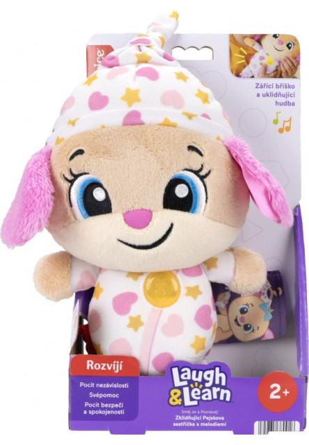 Fisher Price UPOKOJUJÚCA PSÍKOVA SESTRIČKA S MELÓDIAMI CZ